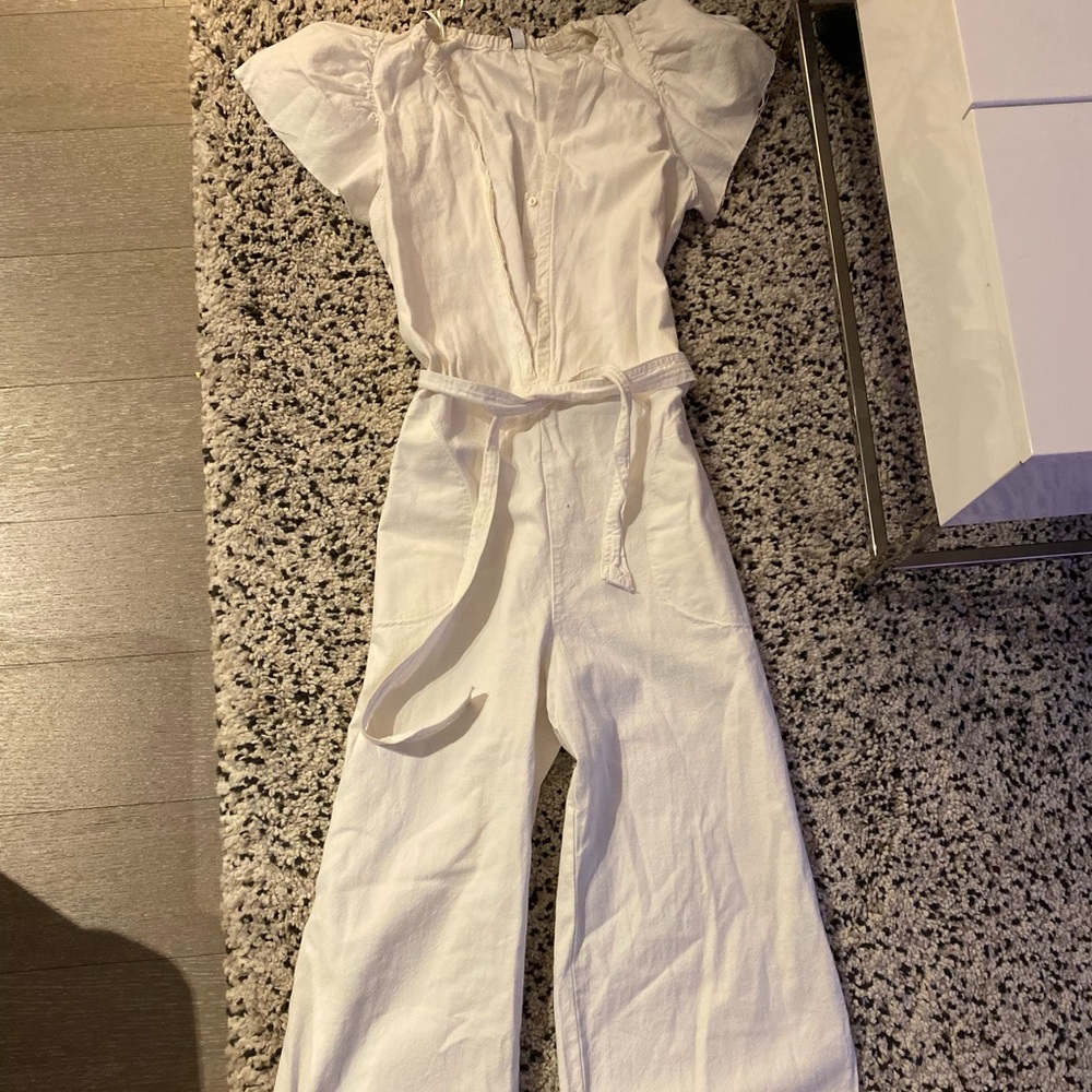 Zara White Jumpsuit